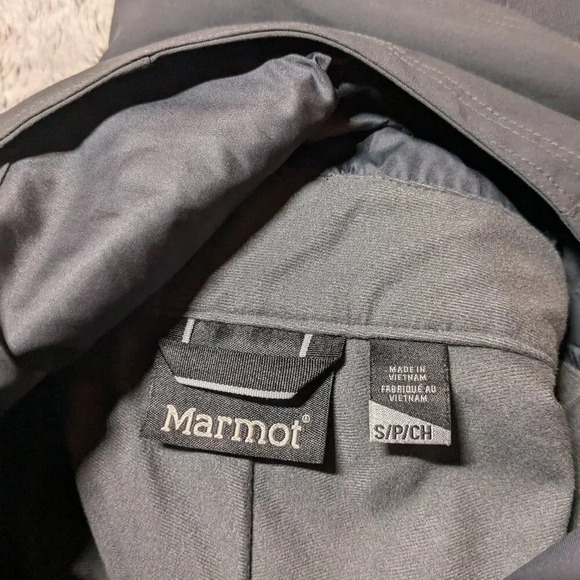 Marmot Ski Bib Gray Discovery Waterproof Snow Snowboard Pants Men's Small - Picture 12 of 15